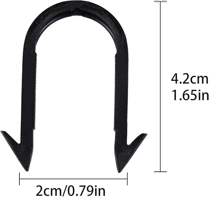 Staple for PEX Foamboard Stapler, 1.65″ Staples for 1″ and 2″ Foamboard, Suitable for Foamboard Stapling Systems,1650 Pcs, Black