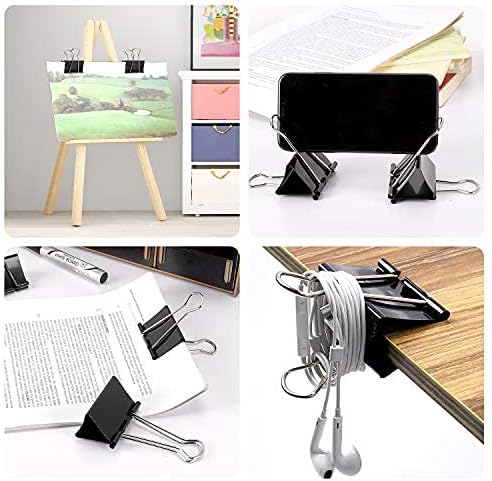 Ufmarine Extra Large Binder Clips 2.4 Inch Length, Jumbo Binder Clips for Office (12 Pcs)