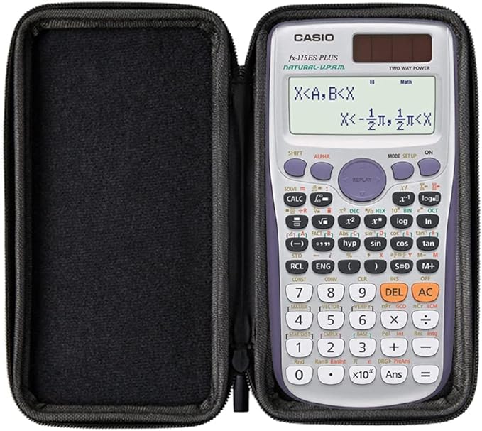 WYNGS Protective Case for Texas Instruments TI-30XIIS / TI-30XA / Case for Scientific Calculators in Dark Gray