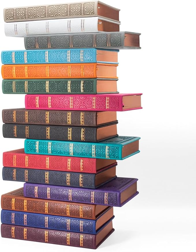 VICTORIA'S JOURNALS Leatherette Vintage Journal Hard Cover Lined Notebook Old Looking Travel Pocket Diary, Mini B6 Size 6.5'' x 4.7''