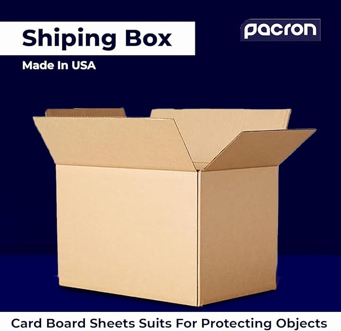 12 Pack Sturdy Cardboard Moving Boxes 20x16x14 – Durable Shipping, Packing, and Medium Storage Boxes for Long-Distance Moves – Versatile Moving Supplies for Packing and Shipping Needs