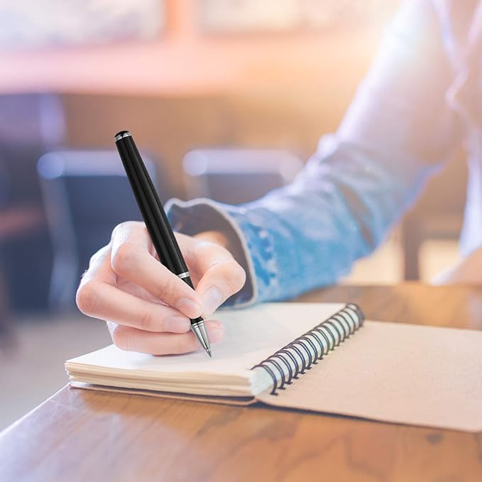 Tenare Weighted Pens for Hand Tremors Black Ink Heavy Pens Weighted Writing Tools for Hand Tremors, Low Dexterity, Weak Grip Strength, Parkinson's Patients, Elderly Adults, 3 Colors(3 Pieces)