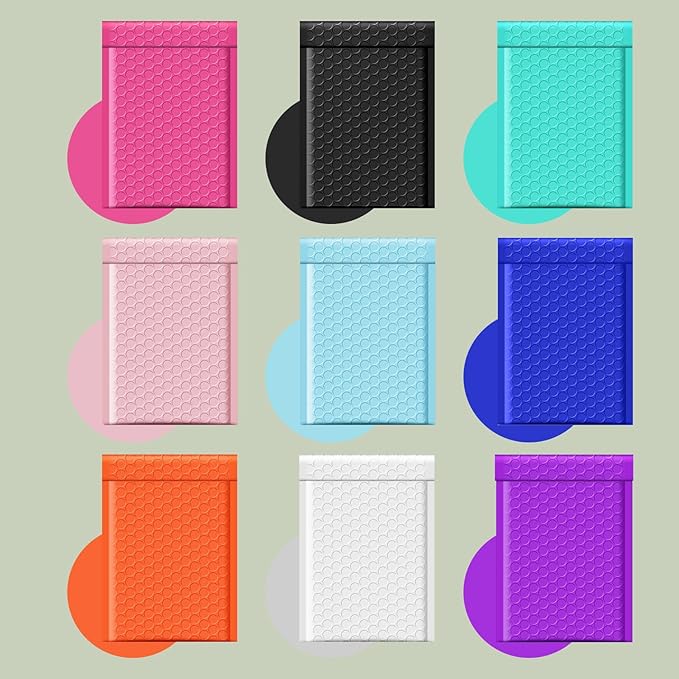 METRONIC 4x8" Bubble Mailer 200 Pack Waterproof White Small Bubble Mailers Usable Size 4x7" Self Seal Mailing Envelopes Bubble Padded for Small Business Mailing Jewelry Makeup Cards Envelope Mailers
