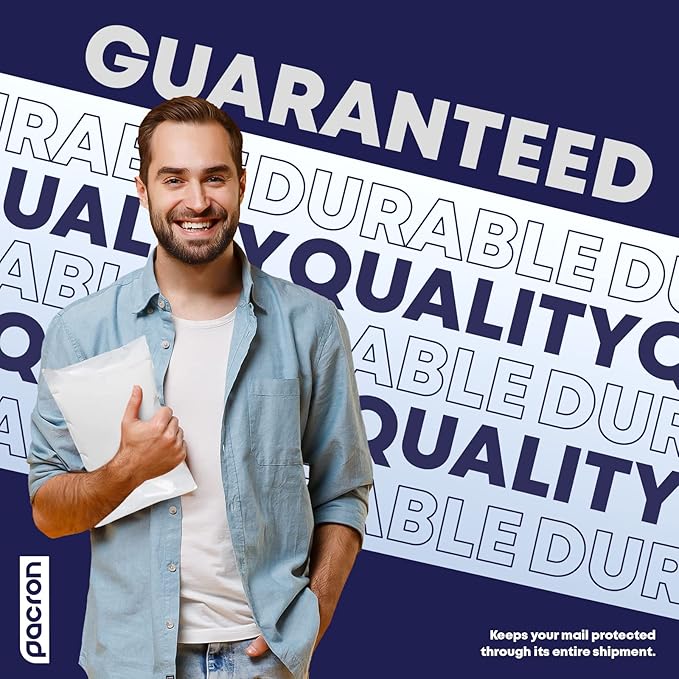 50-Pack Waterproof Poly Bubble Mailers 12.5 x 19 - Thick, Durable, Instant Seal Envelopes with Strong Adhesive - Protective Shipping Mailers for Jewelry, Cosmetics, SD Cards, USB Cables