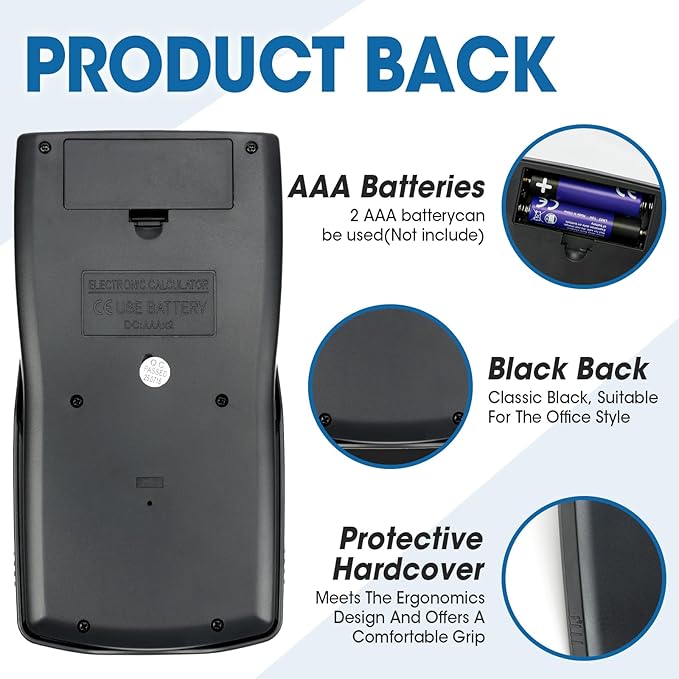 6 Pack Scientific Calculators Bulk, 2-Line Large Screen Display 240 Functions Scientific Calculators for Students, Math Algebra Fraction Calculator for High School College School