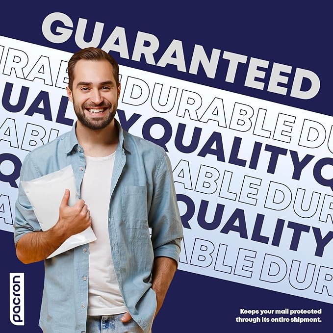 50-Pack Waterproof Poly Bubble Mailers 8.5 x 14.5 - Thick, Durable, Instant Seal Envelopes with Strong Adhesive - Protective Shipping Mailers for Jewelry, Cosmetics, SD Cards, USB Cables