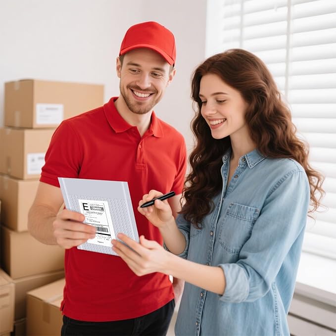 Bubble Mailers 4x8inch 200Pack Gray Bubble Mailers Self-Seal Padded Mailing Envelopes Bubble Opaque Padded Mailer for Small Businesses to Package and Mail Jewelry Cosmetics#000(white,gray)