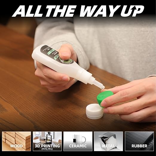 Thin Super Glue Liquid Kit 9.2 oz, All Purpose Clear Superglue for Plastic Ceramic Metal Wood Glass Shoe Leather Rubber, Instant Cyanoacrylate Adhesive for Home Repair Hobby Model Pottery DIY Craft