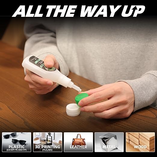 Thin Super Glue Liquid Kit 2.3 oz, All Purpose Clear Superglue for Plastic Ceramic Metal Wood Glass Shoe Leather Rubber, Instant Cyanoacrylate Adhesive for Home Repair Hobby Model Pottery DIY Craft