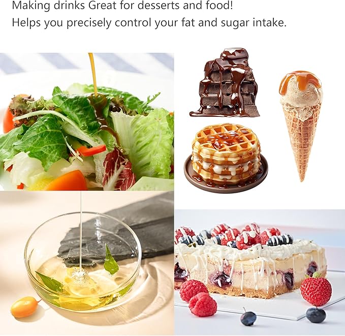 2 Pack 16oz Glass Coffee Syrup Dispenser with Gold Pump, Elegant Coffee Bar Accessories with Labels, Reusable Syrup Bottles for Kitchen, Café & Home Decor