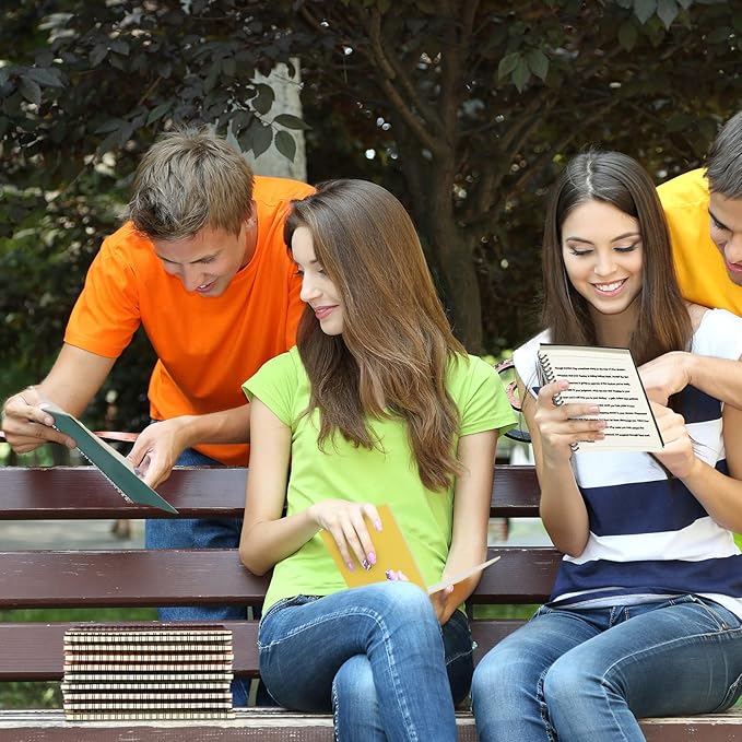 Yahenda Spiral Notebook Bulk A5 Journal Lined 8.3'' x 5.5'' Writing Composition Paper Small Notepad Subject Notebook for Students Office Business Back to School Supplies(Multi Color,72 Pcs)