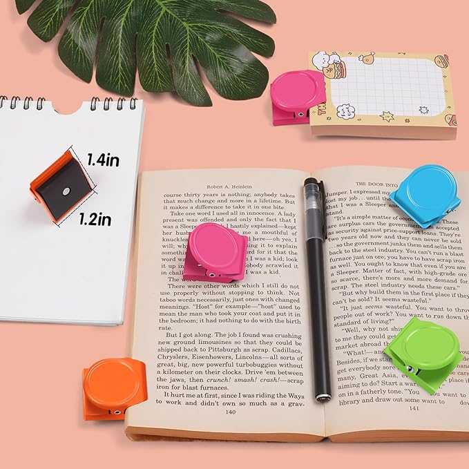 VNDUEEY 24 Pcs Magnetic Clips, Fridge Magnets Refrigerator Magnet, Whiteboard Magnets, Magnet Clips Heavy Duty, Metal Clip Magnets for Classroom, Home, Photo Displays, Locker