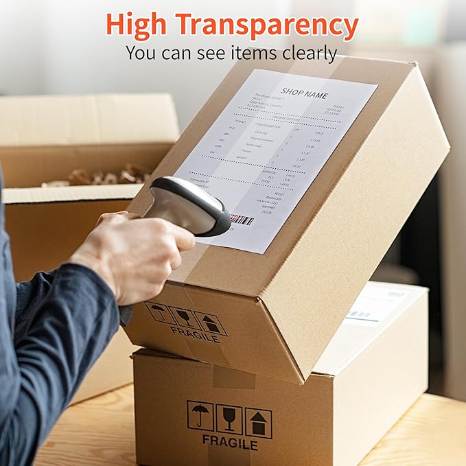 JARLINK 36 Rolls Clear Packing Tape with 2 Dispensers, Heavy Duty Packaging Tape Refills for Shipping Packaging Mailing, 2.7mil Thick, 1.88 inches Wide, 55 Yards Per Roll, 1980 Total Yards