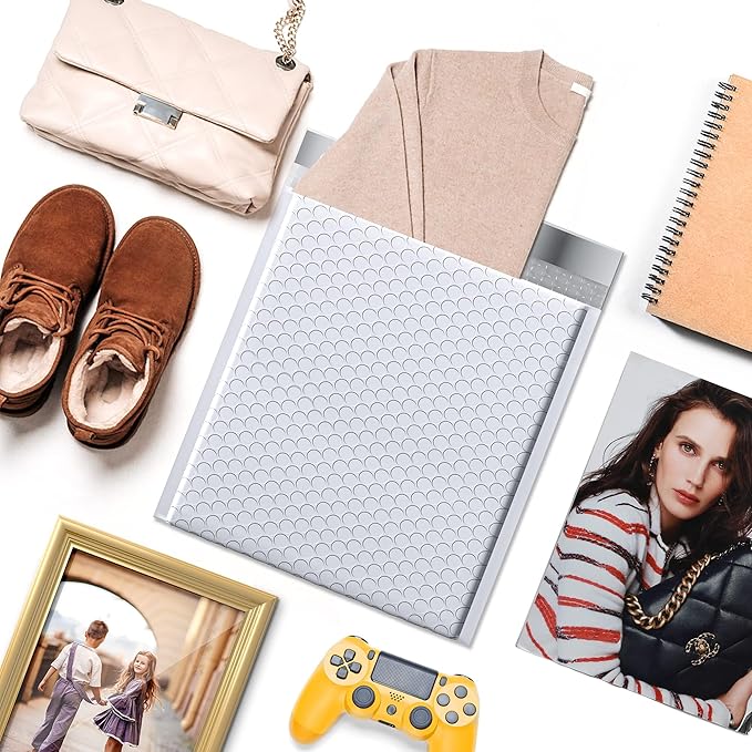 Metronic Large Bubble Mailer10.5x16" 500PC Padded Envelopes Strong Adhesion Bubble Mailers White Large Shipping Mailing Envelopes for Small Business,Books,Clothes, Usable Size Bubble Mailers 10.5x15