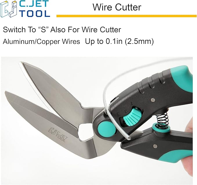 10" Heavy Duty Carpet Cutter, Industrial Scissors, Multipurpose, Professional Soft Grip Stainless Steel (Turquoise)