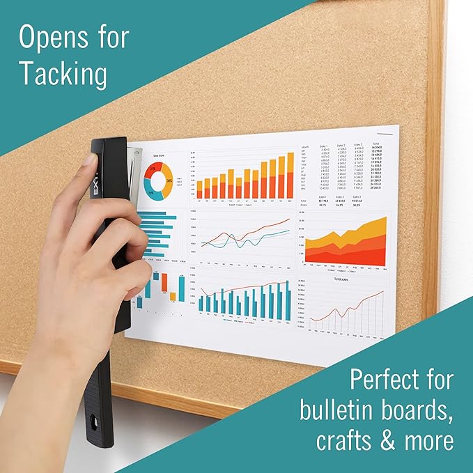 Stapler – Staplers for Desk, Black Stapler Heavy Duty 12 Pack, Staplers 25 Sheet Capacity for Office and Home