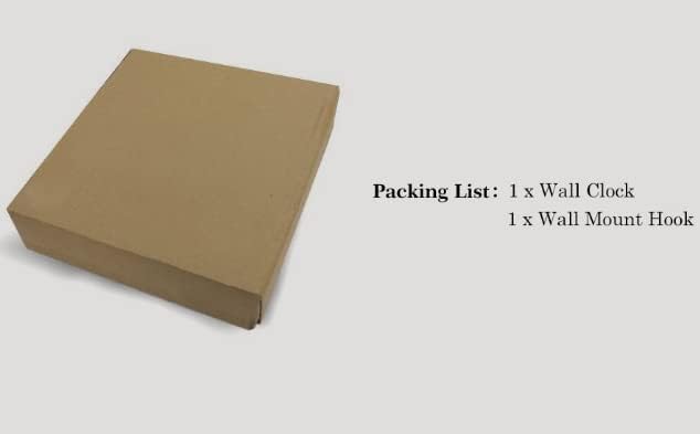 10 Inch Red Wall Clock with 3D Big Numbers, Modern Round Silent Quartz Clock, Easy to Read for Kitchen, for Home, Office, Farmhouse Decor