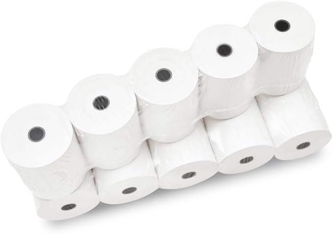 (100 Rolls) 3 1/8 x 230 Thermal Paper Receipt Rolls (55 GSM - Honeycomb Core) Fits All POS Cash Registers Printers, Clover Square Stations, Star Micronics SCP700, TSP100 BPA Free - ShopSmart Online