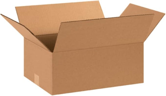Secure Seal - 15x11x6 Pack of 100 Corrugated Cardboard Packing Shipping Mailing Moving Carton Boxes