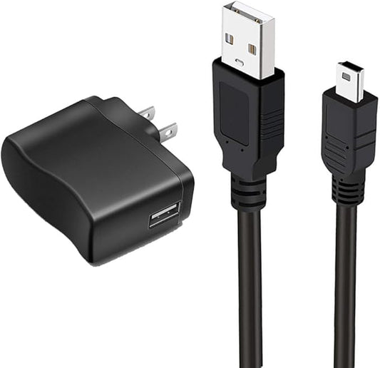 TI-84 Plus CE Charger Cable Kit - Wall AC Power Adapter for Texas Instruments Calculators - for TI-84 Plus C Silver Edition, TI 89 Titanium, TI Nspire CX/CX CAS - USB Power Graphing Calculator Charger