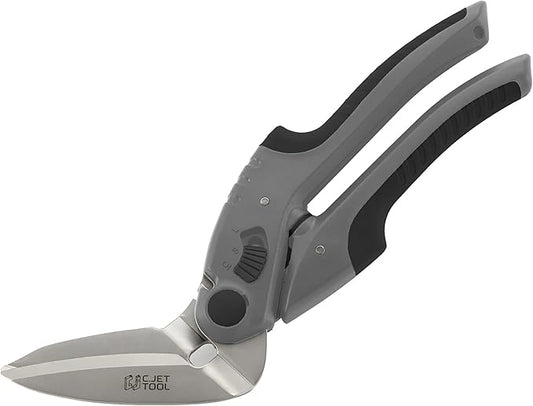 10" Heavy Duty Scissors - Carpet Cutter, Industrial Multipurpose for Cardboard, Leather, Pruning, Gardening - Professional Soft Grip Stainless Steel (Black)