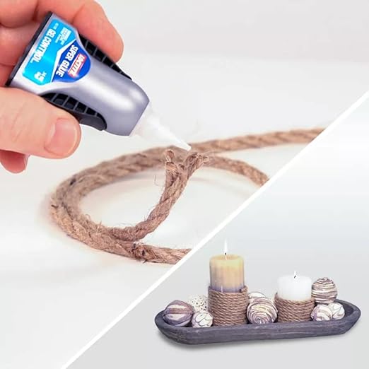 Loctite Super Glue Gel Control, Clear, 0.14 fl oz Bottle, 6 Pack - Superglue for Plastic, Wood, Metal, Crafts & Repair, Cyanoacrylate Adhesive Instant Glue, Quick Dry