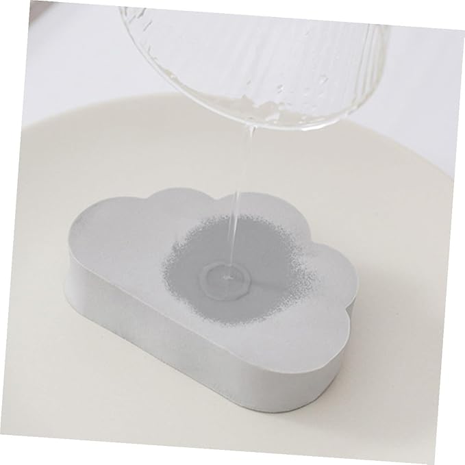 TOYANDONA Water Absorbent Cloud Shape PVA Sponge for Countertop and Washbasin Cleaning Strong Water Absorption Kitchen Bathroom Scrubber Decorative Cleaning Eraser for Stubborn Dirt