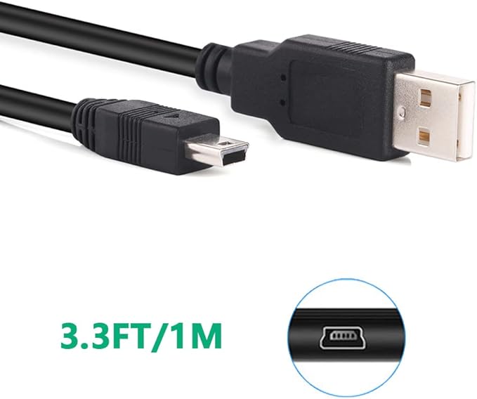 3Ft USB Power Charger Cable Wall Ac Adapter for Texas Instruments Calculators TI-84 Plus CE Graphing Calculator TI-84 Plus C Silver Edition TI 89 Titanium TI Nspire CX CAS Calculator Charging Cord