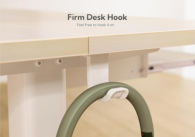 YDN Standing Desk, Height Adjustable Computer Desk with Keyboard Tray, 48 Inch Natural Ergonomic Desk for Home Office and Gaming