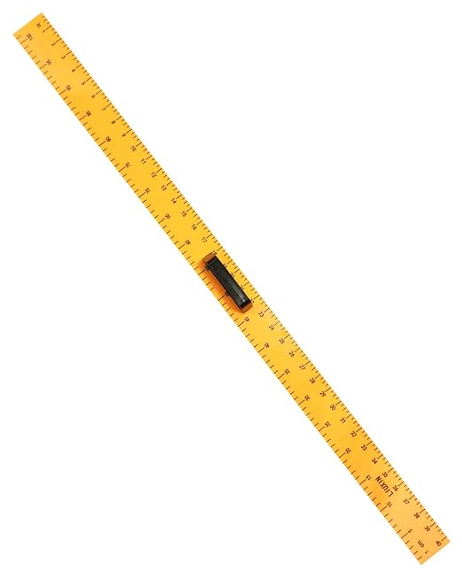 Folded Ruler - 100 cm - Yellow Magnetic Combination Teaching Ruler Plastic Rulers Math Teaching Tool Sectional Measurement Stick Yellow Office Product