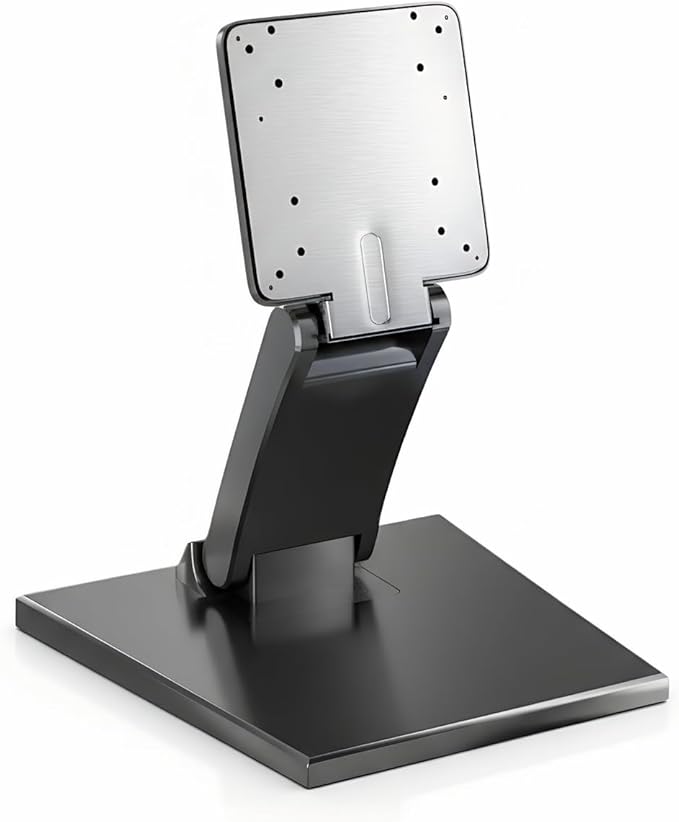 Jakeko Lay Flat Low Profile Monitor Stand - For 14-24" Screens Ergonomic Adjustable Desktop Mount With 100x100mm Compatibility