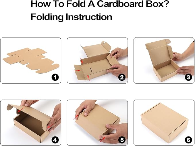 11x8x2 inches Shipping Boxes Set of 20, Brown Corrugated Cardboard Box,Recyclable Literature Mailer Boxes for Small Business Packaging, Mailing, Shipping