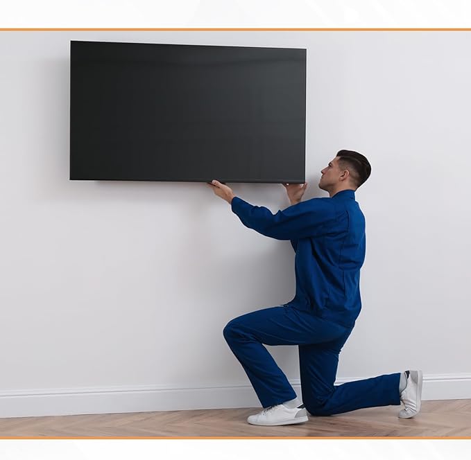 Ultra Slim Tilt TV Wall Mount Bracket for NEC E868 86" UHD 4K HDR Commercial Monitor - E868 - Low Profile 1.7" from Wall, 12° Tilt Angle, Easy Install