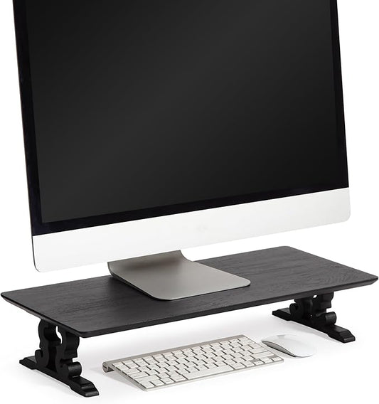 Anji Mountain Monitor Stand - Desktop Organizer & Laptop Riser, Ergonomic Monitor Riser, Space-Saving Monitor Stand for Desk, Durable Construction, Easy Assembly, Ideal for Home & Office
