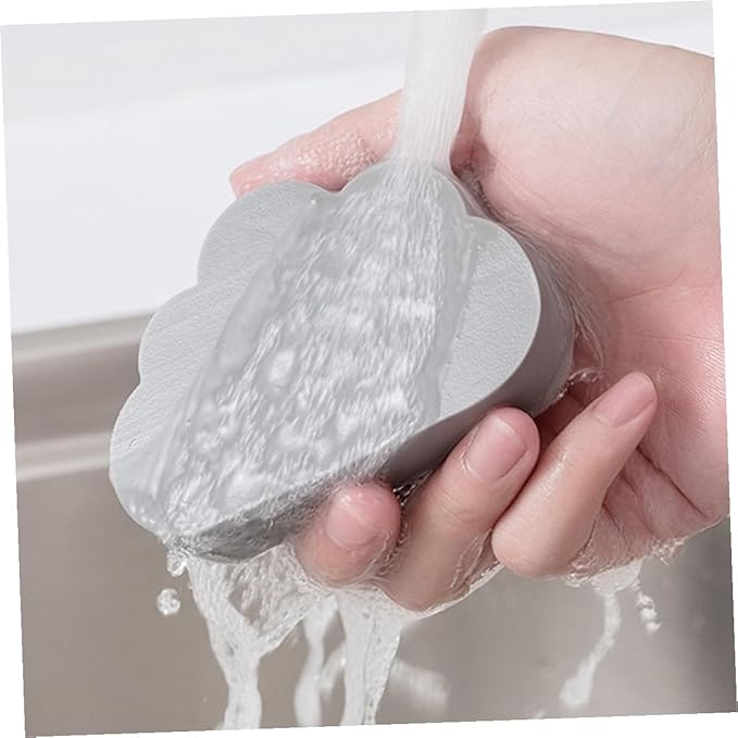 TOYANDONA Water Absorbent Cloud Shape PVA Sponge for Countertop and Washbasin Cleaning Strong Water Absorption Kitchen Bathroom Scrubber Decorative Cleaning Eraser for Stubborn Dirt