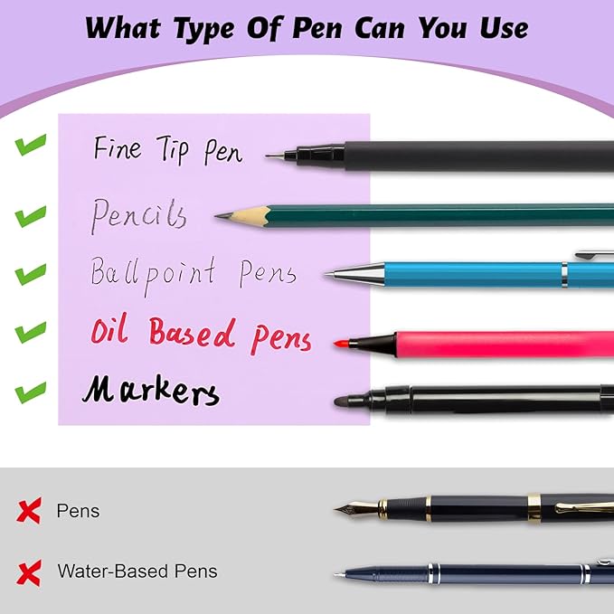 ‎SYMDROMIA Transparent Sticky Notes, 3"x3" Clear Post Translucent Sticky Notes with See Through Self-Adhesive Sticky Pads for Office School College Supplies, 800 Sheets Lavender Purple