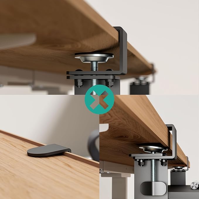 WALI Keyboard Tray Under Desk, Pull-Out Keyboard & Mouse Tray with 45° Adjustable C-Clamp, Ergonomic Platform Computer Drawer for L Shaped & Flat Desk 26.4" x 11.8" (KBT001-B), Black