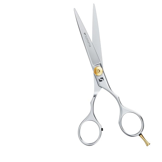 Suvorna hair scissors professional - hair cutting scissors to cut hair - barber shears for hair cutting- 6.5" Stainless Steel hair shears for women, men - hair cutting shears for barber and salon