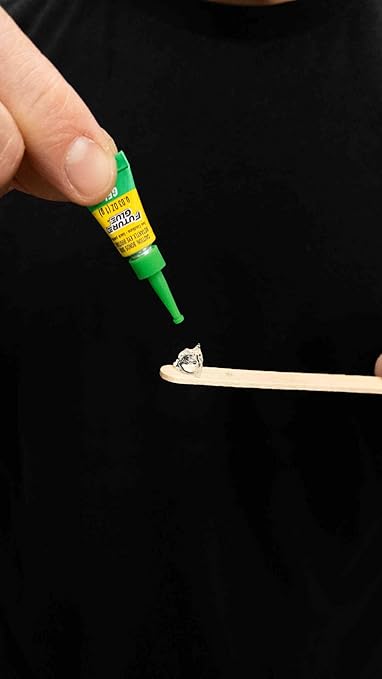 Super Glue Future Glue Gel 6 Mini Single Use Tubes, Clear, Instant Bonding, Fast Dry, Professional Cyanoacrylate Adhesive, Great for Wood, Metal, Plastic, Crafts, Ceramic, and Toy Repairs