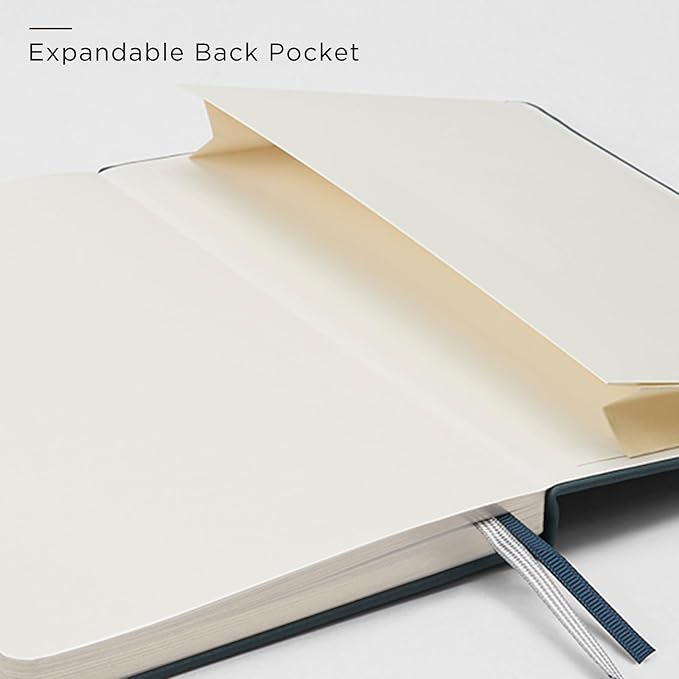 &And Per Se Lined Journal and Pen Set, A5 Hardcover Notebook, 160 Pages 100GSM Thick Paper-Gifts for Men Women, for Work, Business, School or Home Writing (Light Brown)