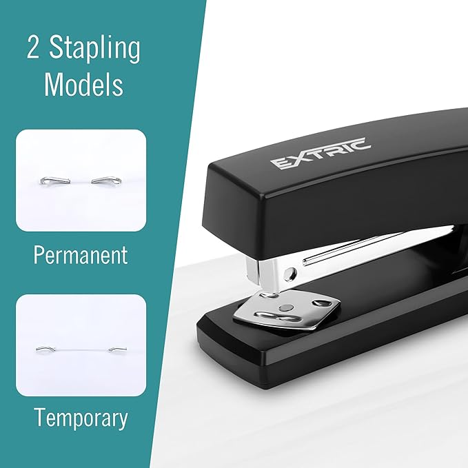 Stapler – Staplers for Desk, Black Stapler Heavy Duty 12 Pack, Staplers 25 Sheet Capacity for Office and Home