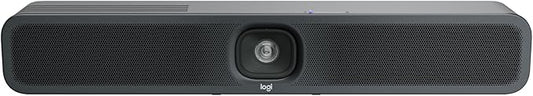 Logitech MeetUp 2 All-in-One USB Conference Room Camera, Compact Video Bar with Built-in AI Features, Works with Microsoft Teams, Zoom Rooms, Google Meet, and More