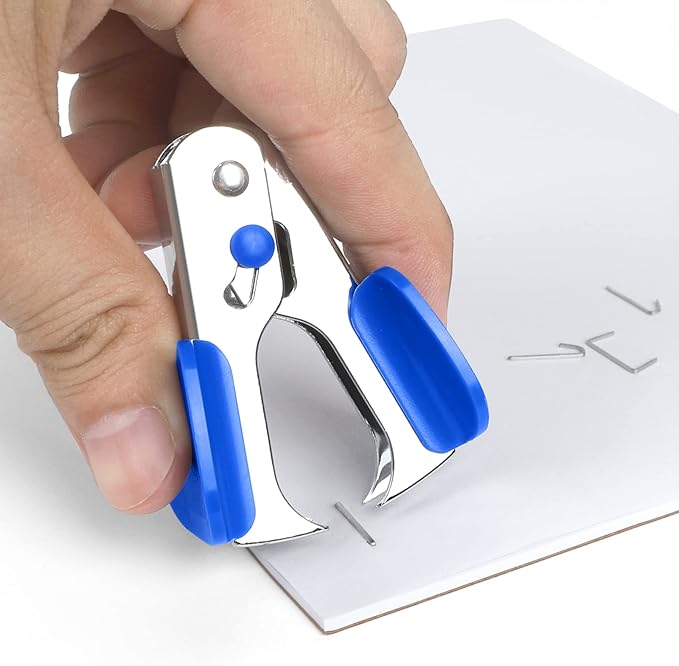 12 Pcs Staplers Metal Desktop Staplers Bulk Set for Office School Classroom Supplies with 2 Pcs Stapler Remover Puller, 8000 Pcs Staples 24/6mm Blue