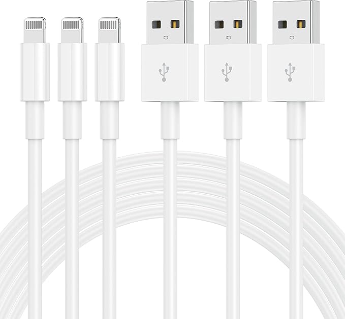 [3 Pack] Apple Chargers for iPhone 12 11 Charger Cable 10 ft,[Apple MFi Certified] Apple Charging Cord 10ft Lightning to USB Cable 10 Foot, Fast Phone Charging Cord for iPhone 12 Pro Max/11/10/X/XR/8