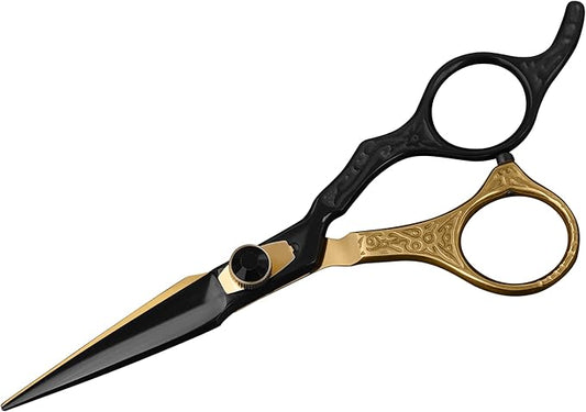 OMWAH - Professional 7.5" Hair Shear Made of Premium 440c Japanese Steel Scissors for Barbers and Salon Extreme Sharp Hair Scissors