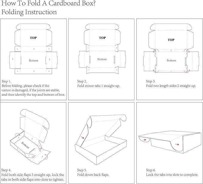 9x6x2 inches Shipping Boxes Set of 20, White Corrugated Cardboard Box,Recyclable Literature Mailer Boxes for Small Business Packaging, Mailing, Shipping