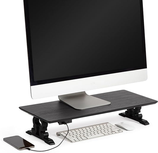 Anji Mountain Monitor Stand - Desktop Organizer & Laptop Riser, Ergonomic Monitor Riser, Space-Saving Monitor Stand for Desk, Durable Construction, Easy Assembly, Ideal for Home & Office