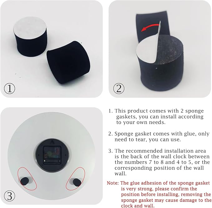 XNM Large Decorative Clocks Battery Operated 20 Inch Dark Grey Wall Clock for Office Round Non Ticking Wall Clock Silent