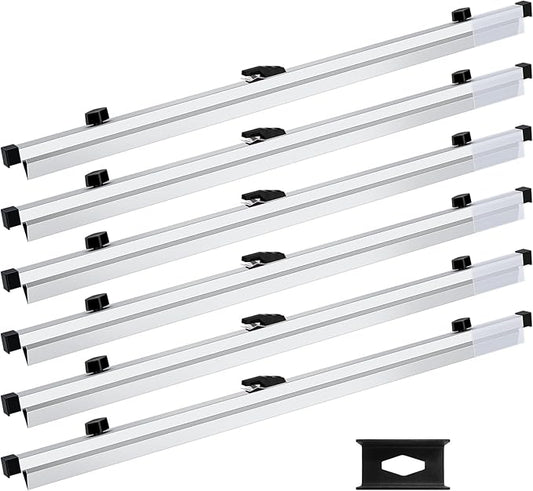 6 Pack Blueprint File Hanging Clamps 30" Blueprint File Clips with Label Holder Binding Strips Blueprint Binders for Construction Plan Poster Architectural Drawing Arts Maps Large Document