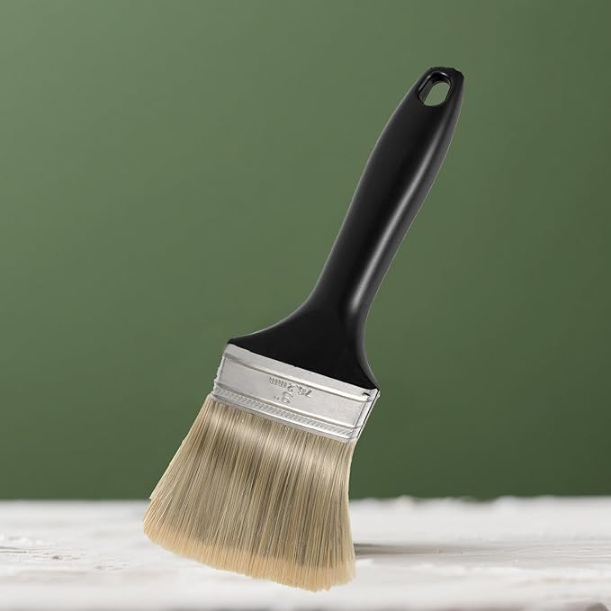 14 Ea 3 Inch Paint Brushes, Home Wall Trim House Paintbrush Bulk with Treated Plastic Handle, Cheap Paint Brushes for Wall Decor